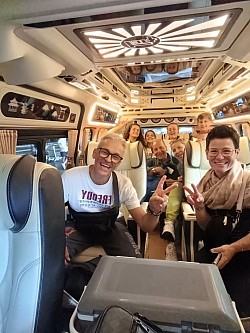 Luxury van rental with driver